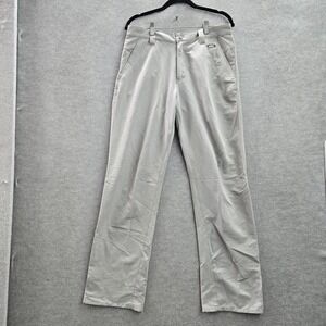 Oakley Men Pants 30W 32L Gray Embroidered Chino Golf Performance 31" Inseam Logo